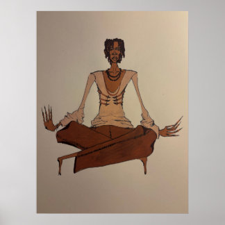 Poster acrylic drawing