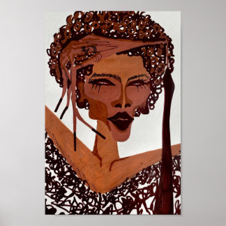 Poster acrylic portrait