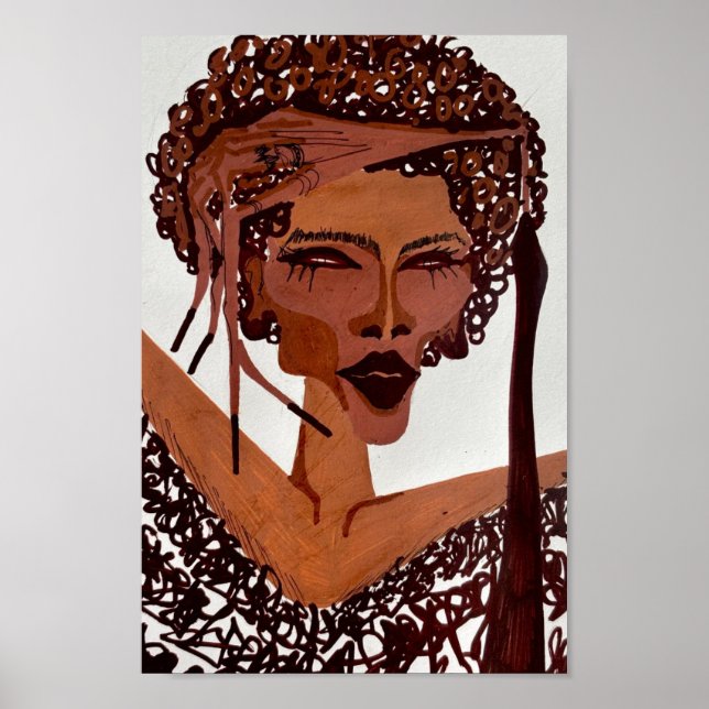 Poster acrylic portrait (Devant)