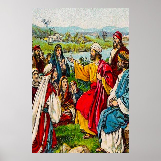 Poster Actes 16:14-15 Le Seigneur ouvre l'affiche du coeu (Devant)