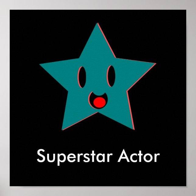 Poster Acteur de superstar (Devant)