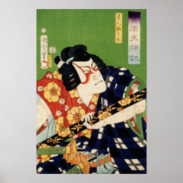 Poster Acteur en costume par Toyohara Kunichika