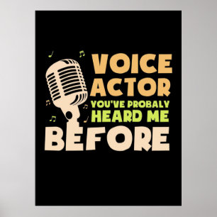 Poster Acteur vocal