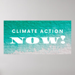 Poster Action climatique maintenant