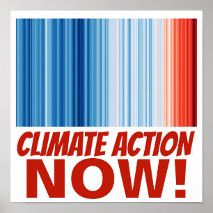 Poster Action climatique MAINTENANT ! Environnement récha
