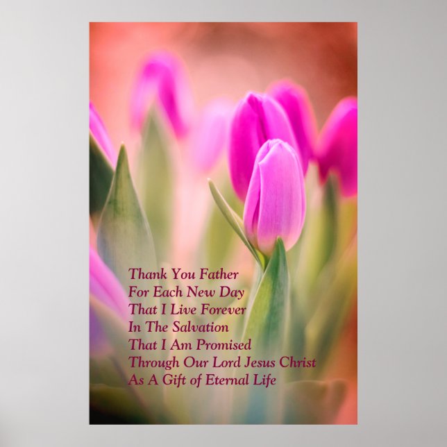 Poster Action de grâce pour le salut prophétique (Devant)