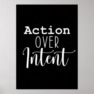 Poster Action sur l'intention - Gymnase, Hustère, Succès