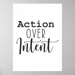 Poster Action sur l'intention - Réussite à grande échelle
