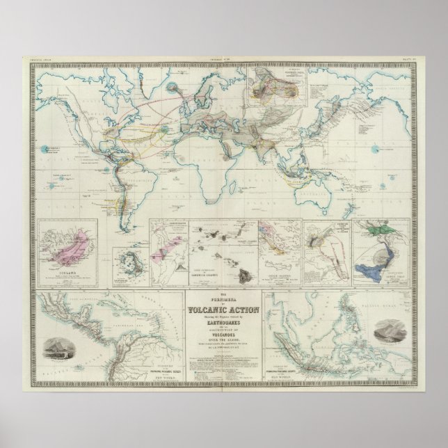 Poster Action volcanique (Devant)