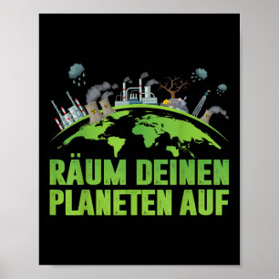 Poster Activiste de protection De l'environnement jour de