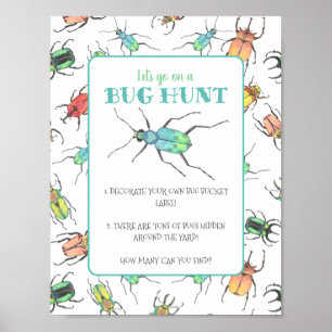 Poster Activité de la partie de chasse aux bogues paramét