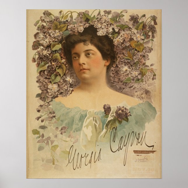 Poster Actrice américaine Georgia Eva Cayvan (Devant)