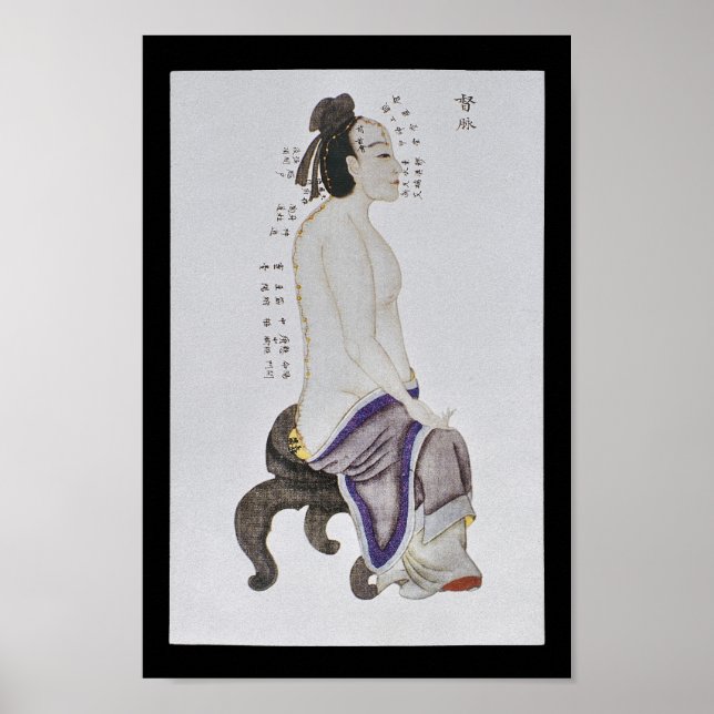 Poster Acupuncture Du Mai Meridian Channel (Devant)