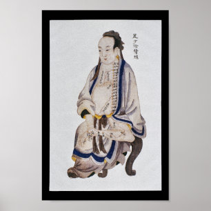 Poster Acupuncture Rein Méridien Pied Shaoyin
