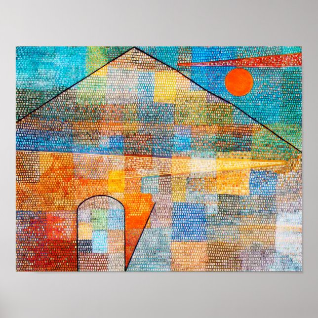 Poster Ad Parnassum, Paul Klee (Devant)