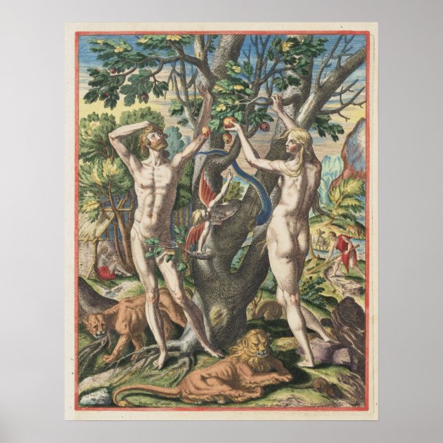 Poster Adam and Eve (Devant)