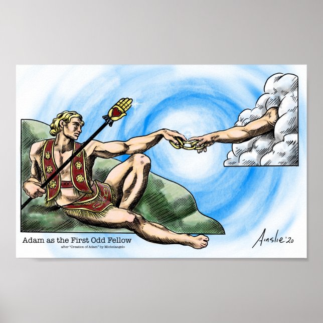 Poster Adam en tant que premier ancien membre (Devant)