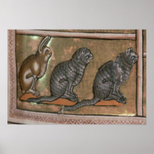 Poster Adam nommant les animaux, des Midlands du Nord