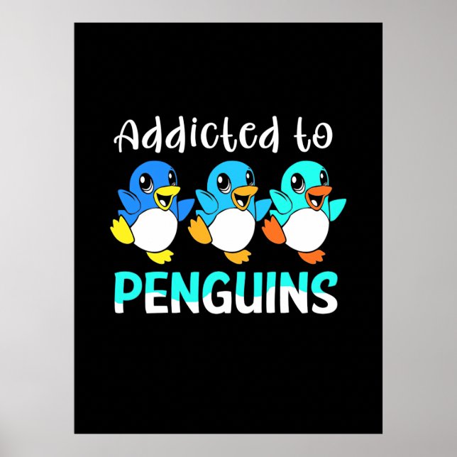 Poster Addicité Aux Pingouins (Devant)