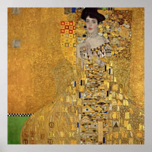 Poster Adele Bloch-Bauer de Gustav Klimt, une élégance in