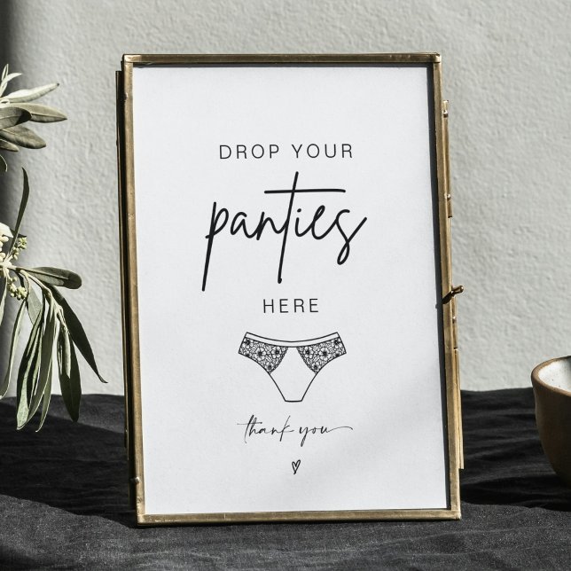Poster ADELLA Déposez Vos Culottes Bachelorette Jeu Signe (Créateur téléchargé)