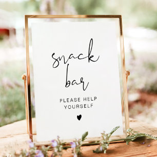 Poster ADELLA Edgy Moderne minimaliste Snack Bar