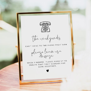 Poster ADELLA Moderne Minimaliste Téléphone Signet Guides