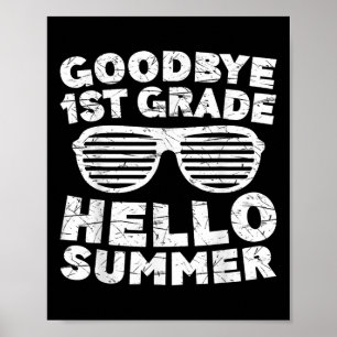 Poster Adieu 1ère année Bonjour Chemise d'été Première an