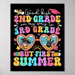 Poster Adieu 2e grade à 3e année, mais premier