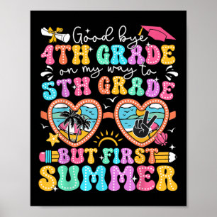 Poster Adieu 4e année Diplôme jusqu'à 5e année, mais prem