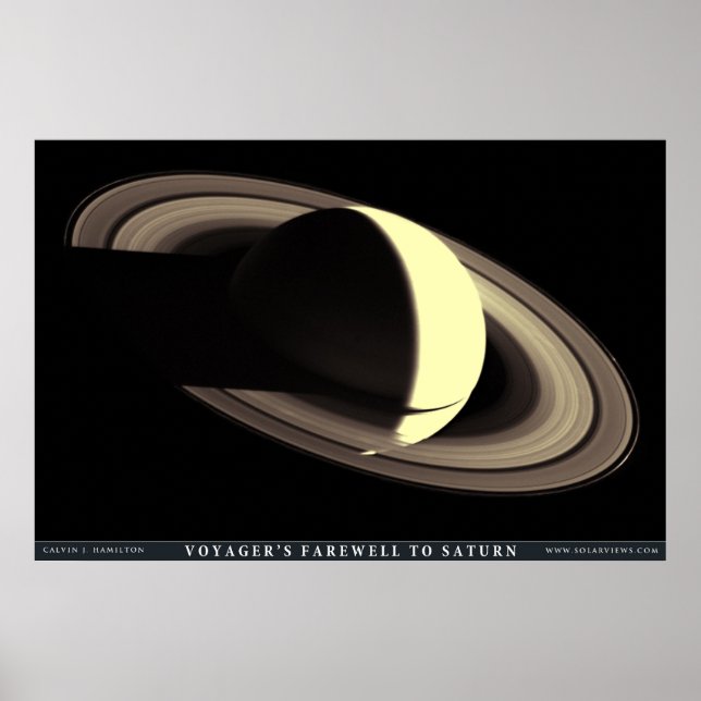 Poster Adieu du Voyager à Saturne (Devant)