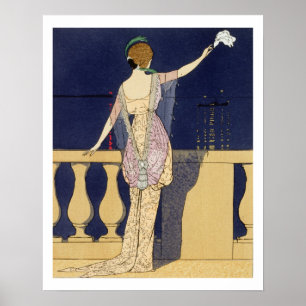 Poster Adieu la nuit, conception pour une robe de soirée