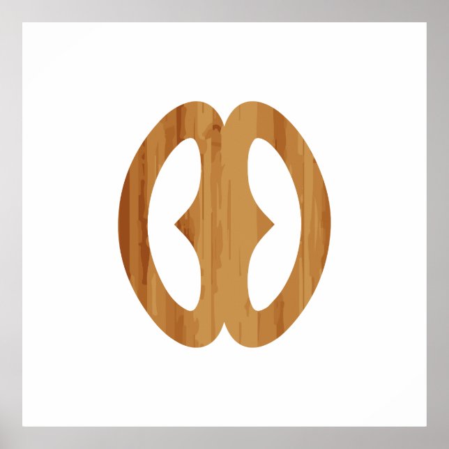 Poster Adinkra Symbole Hope Nyame biribi wo soro Idée cad (Devant)