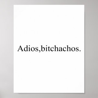 Poster Adios Achos Funny Cinco De Mayo