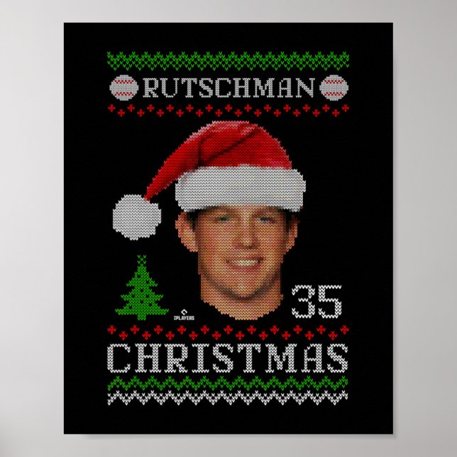 Poster adley rutschman baltimore sueur de noël de basebal (Devant)