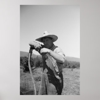 Poster Administration de la sécurité vintage