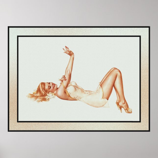 Poster Admiration Pin-up Girl Art par Alberto Vargas (Devant)