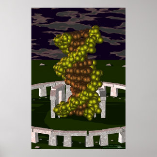 Poster ADN à Stonehenge