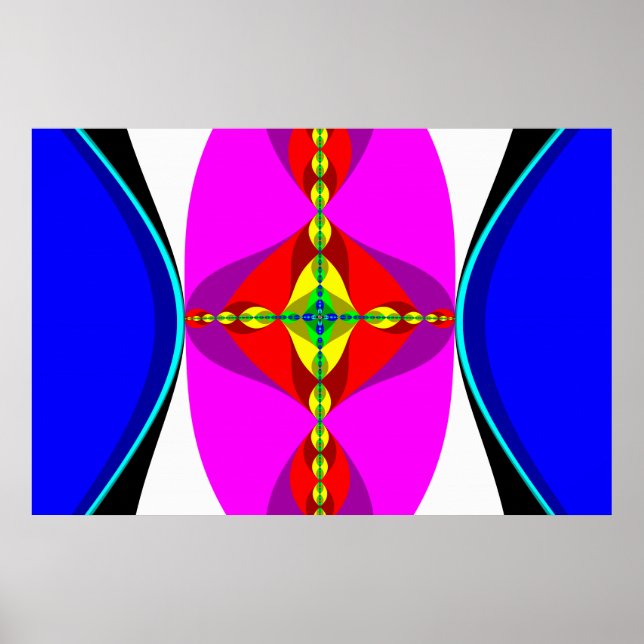 Poster ADN - Art fractal (Devant)