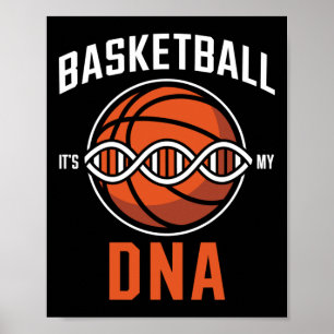 Poster Adn De Basket-Ball - Pion Se Lance Dans Mon Sang