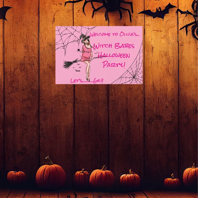 Poster Ado sorcière Babes fête d'Halloween (Witch Babes Halloween Party Wall Poster)