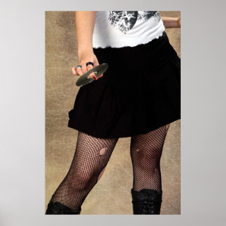 Poster Adolescent tenant un CD