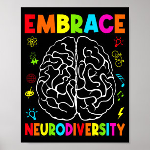 Poster Adopter la neurodiversité autisme neurodivergent