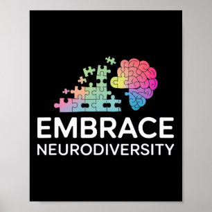 Poster Adopter la Neurodiversité Autisme Tdah Inclusion M