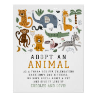 Adopter Un Animal Deux Animaux Sauvages Anniversai