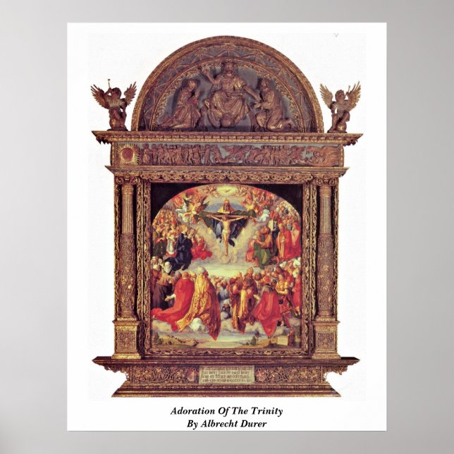 Poster Adoration De La Trinité Par Albrecht Durer (Devant)