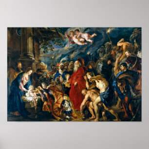 Poster Adoration des Mages Peter Paul Rubens
