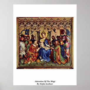 Poster Adoration des Magi par Stefan Lochner