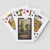 Poster advertising the town of Visby, Sweden (colo