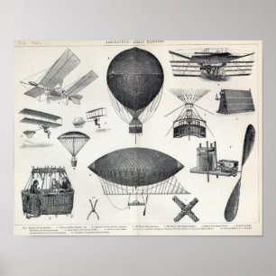 Poster Aéronautique - Machines aériennes